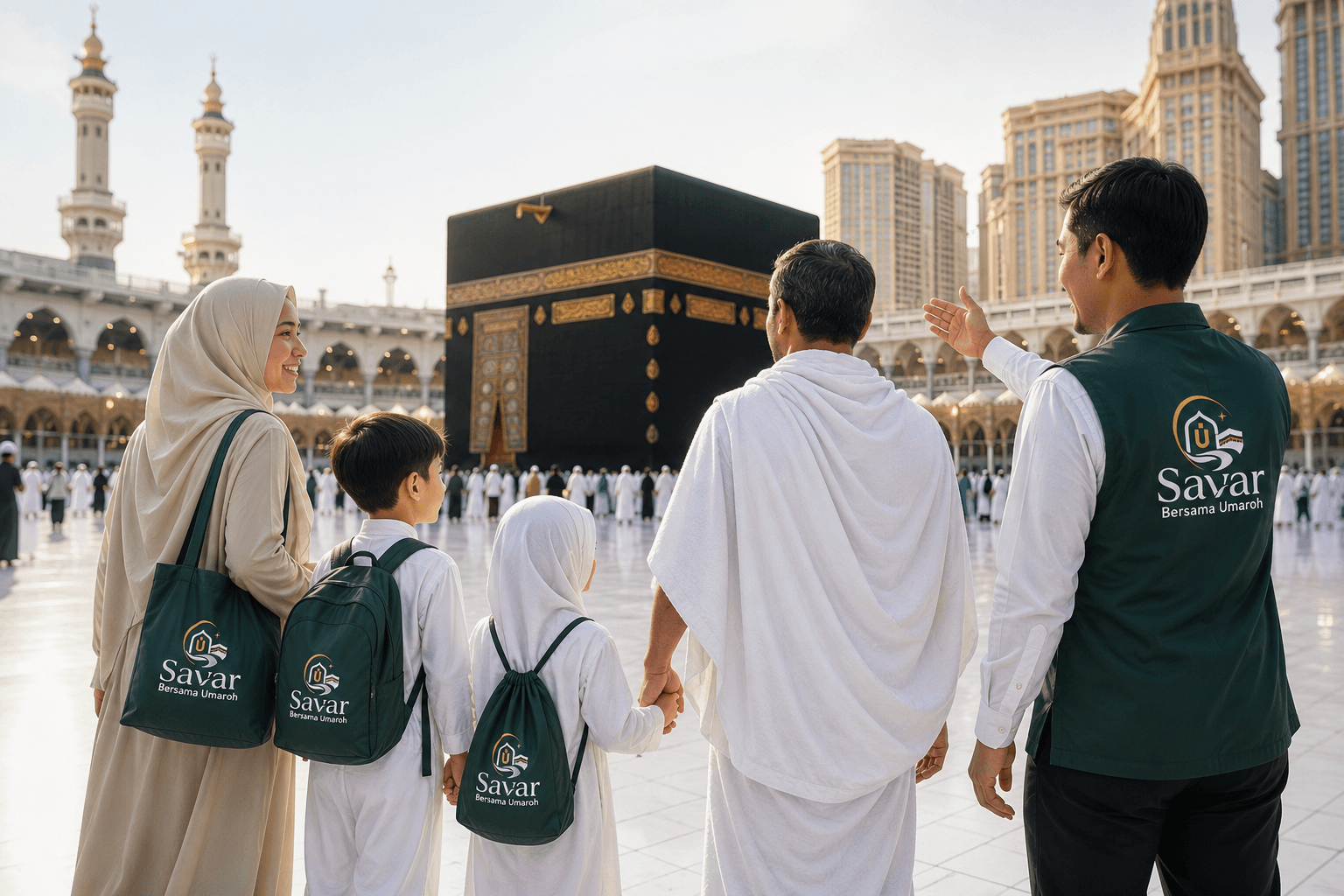 Jamaah Savar di area Ka'bah